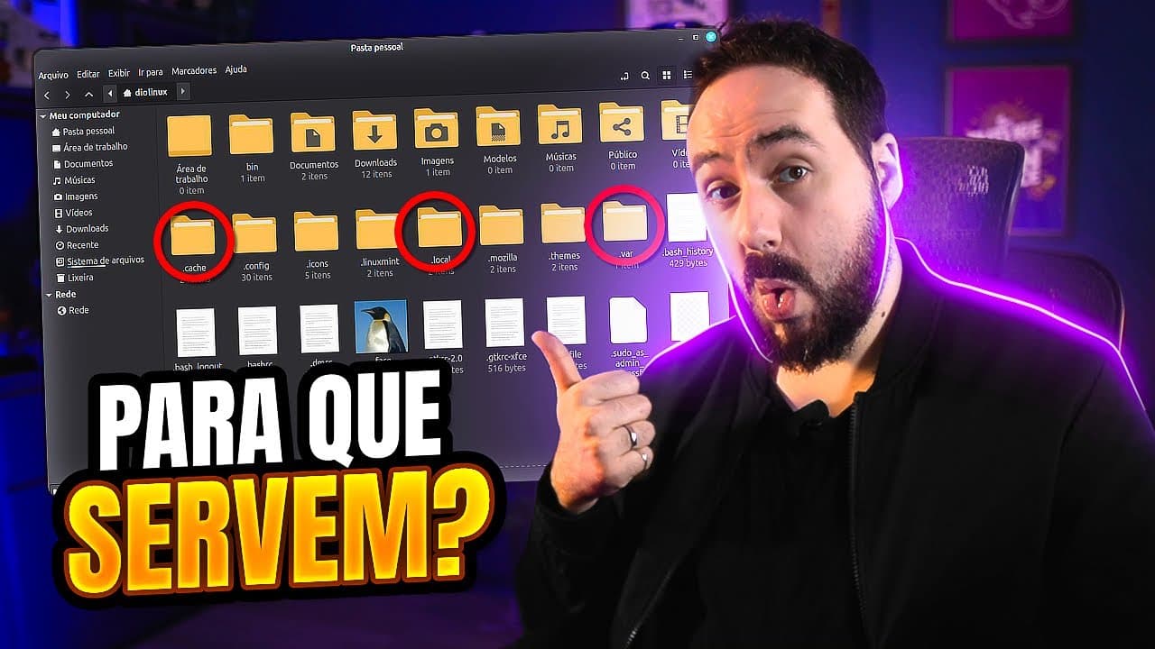 Para que servem as pastas ocultas dentro da Home do Linux?